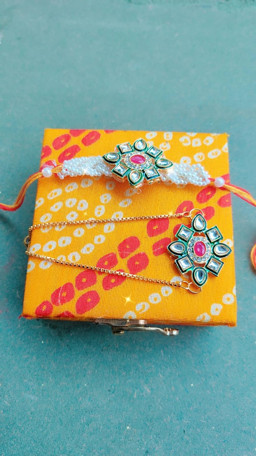 Bead Lumba Designer Rakhi For Brother Gift Hamper For Brother Bhai And  Bhabhi. Thread Bracelet For Rakshabandhan Raki. Rakasha Bandhan Gifts From  Sister, | Michaels